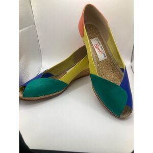 Evan-Picone Sport Espadrille Wedges Vintage 80's